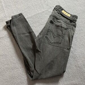 Carbon Mens Size‎ 30x30 Skinny Freedom Flex Gray Jean Stretch Medium Wash
